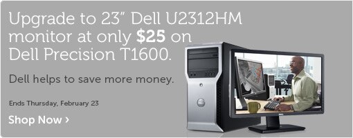 Get 23" monitor at only additional $25 Get 23" monitor at only additional $25