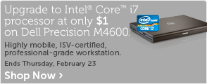 Upgrade to Intel Core i7 processor at only $1 