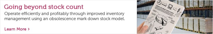 Going beyond stock count Going beyond stock count