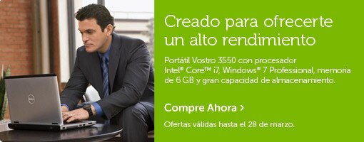 Vostro 3550: Creado para ofrecerte un alto rendimiento Vostro 3550: Creado para ofrecerte un alto rendimiento