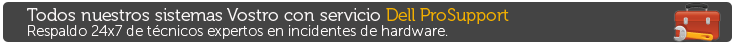 Todos los sistemas Vostro con Dell Prosupport.