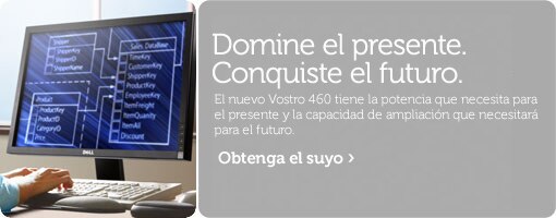 Domine el presente. Conquiste el futuro. Nueva Vostro 460.