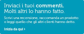 Inviaci i tuoi commenti. Molti altri lo hanno fatto. Inviaci i tuoi commenti. Molti altri lo hanno fatto.