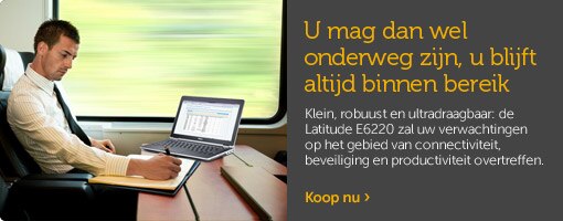 Latitude E6220: Klein, robuust en ultradraagbaar Latitude E6220: Klein, robuust en ultradraagbaar