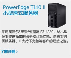 PowerEdge T110 II超小型机架式服务器