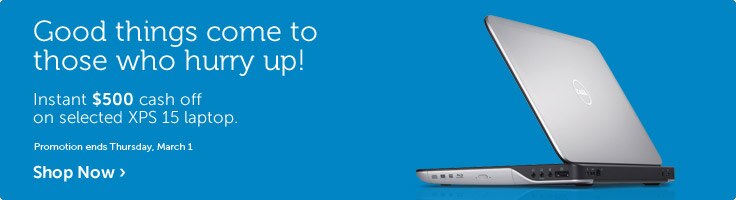 Dell XPS Laptop Promotion