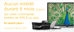Aucun intérêt durant 6 mois (s.a.c)