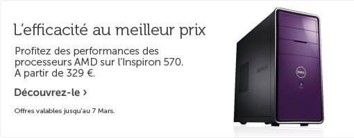 Dell PC de bureau Inspiron 570 Dell PC de bureau Inspiron 570