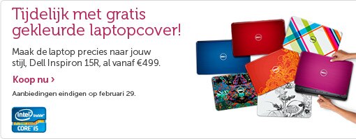 Gratis kleuren cover! Inspiron R laptops