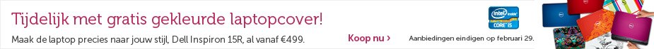 Gratis kleuren cover! Inspiron R laptops