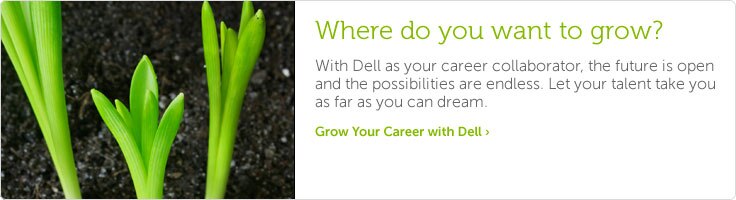 Where do you want to grow? Grow your career with Dell. Where do you want to grow? Grow your career with Dell.