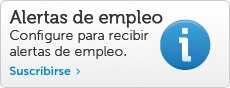 Configure para recibir alertas de empleo en Dell.