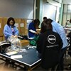 Shot of employees volunteering
