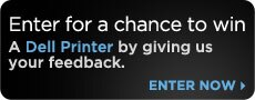 Give us your feedback on the Dell Web site