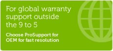 For global warranty support outside the 9 to 5