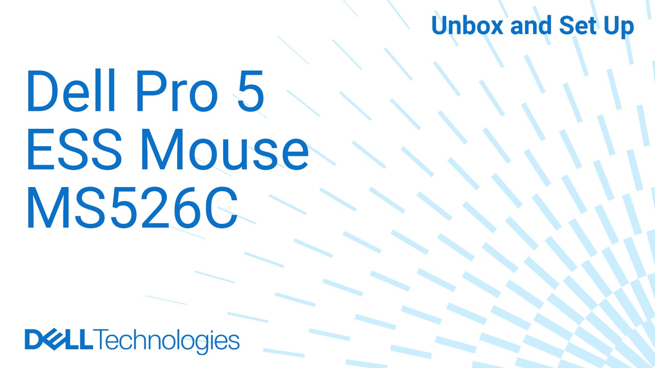Unboxing and setting up your Dell Pro 5 Wired Fingerprint ESS Mouse MS526C