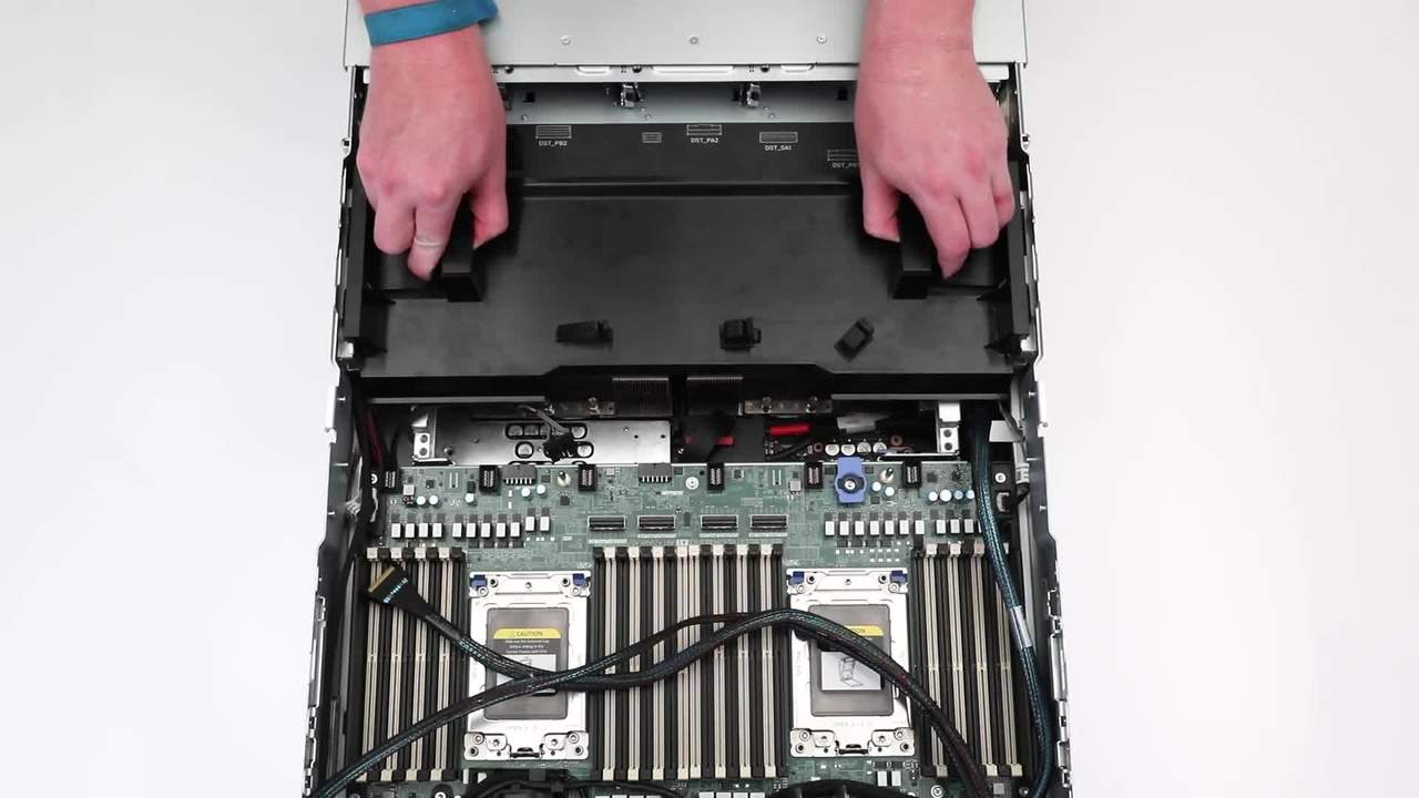 Cómo quitar/instalar la cubierta de la GPU en PowerEdge XE8545