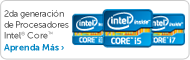 procesadores intel core de segunda generación