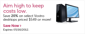 Save 20% off select Vostros!