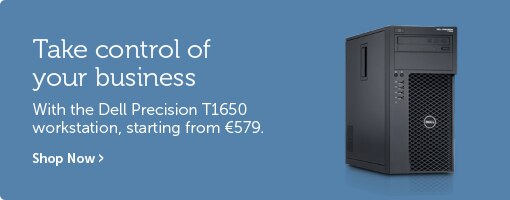 Take control of your business, with the Dell Precision T1650 workstation, starting from €579. Buy now.