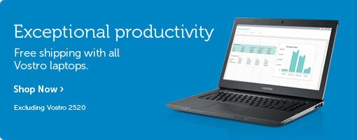 Free shipping with Vostro laptops