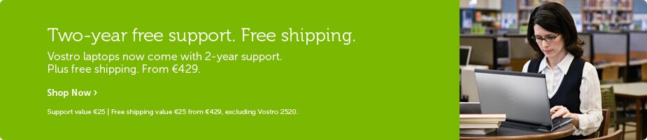 Vostro with 2-year free support and shipping.