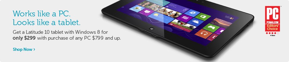 Works like a PC. Looks like a tablet. Works like a PC. Looks like a tablet.