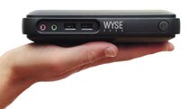 Wyse client in a hand