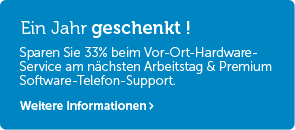 25% Rabatt auf 2 Jahre Premium Support