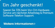 Jetzt 25% Rabatt auf 2 Jahre Premium Support