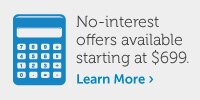 No interest offers available starting at $699. No interest offers available starting at $699.