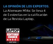 La Alienware M14x se lleva elección del editor en la revista Laptop 