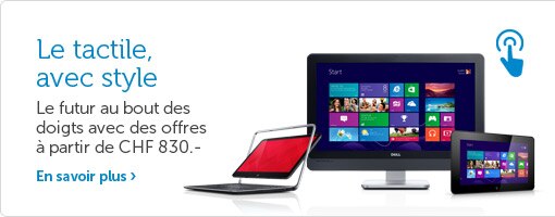 Systèmes tactiles pour votre entreprise à partir de CHF 830.-