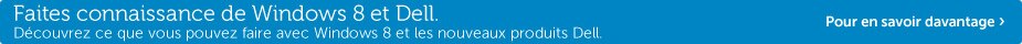 Faites connaissance de Windows 8 et Dell.