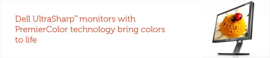 Dell UltraSharp monitors with PremierColor technology
