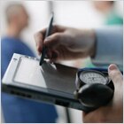 Doctor with tablet image