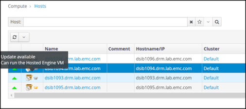 KVM host that can run the Hosted Engine