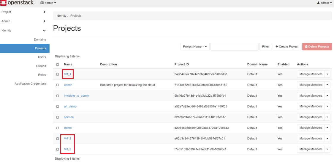Multiple projects created
