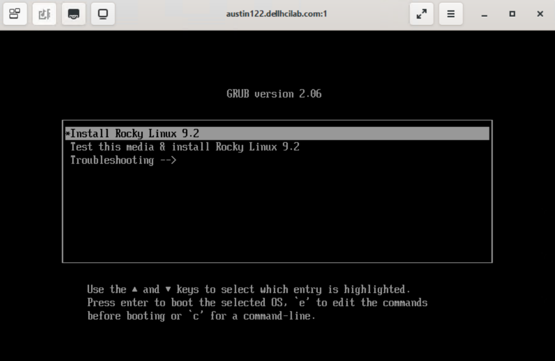 A screenshot of a Virtual Machine Viewer window.