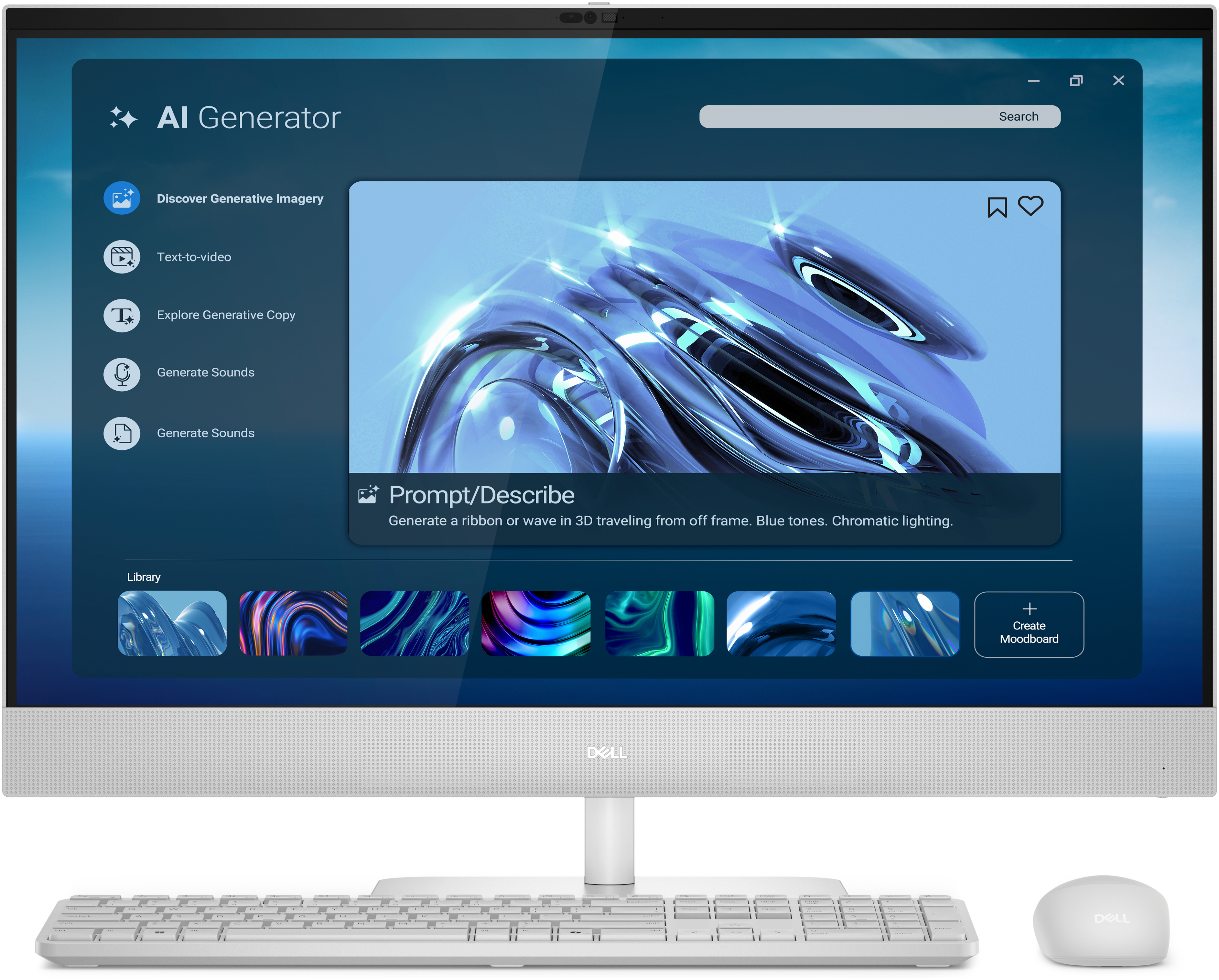 A Dell 27 All-In-One desktop computer.
