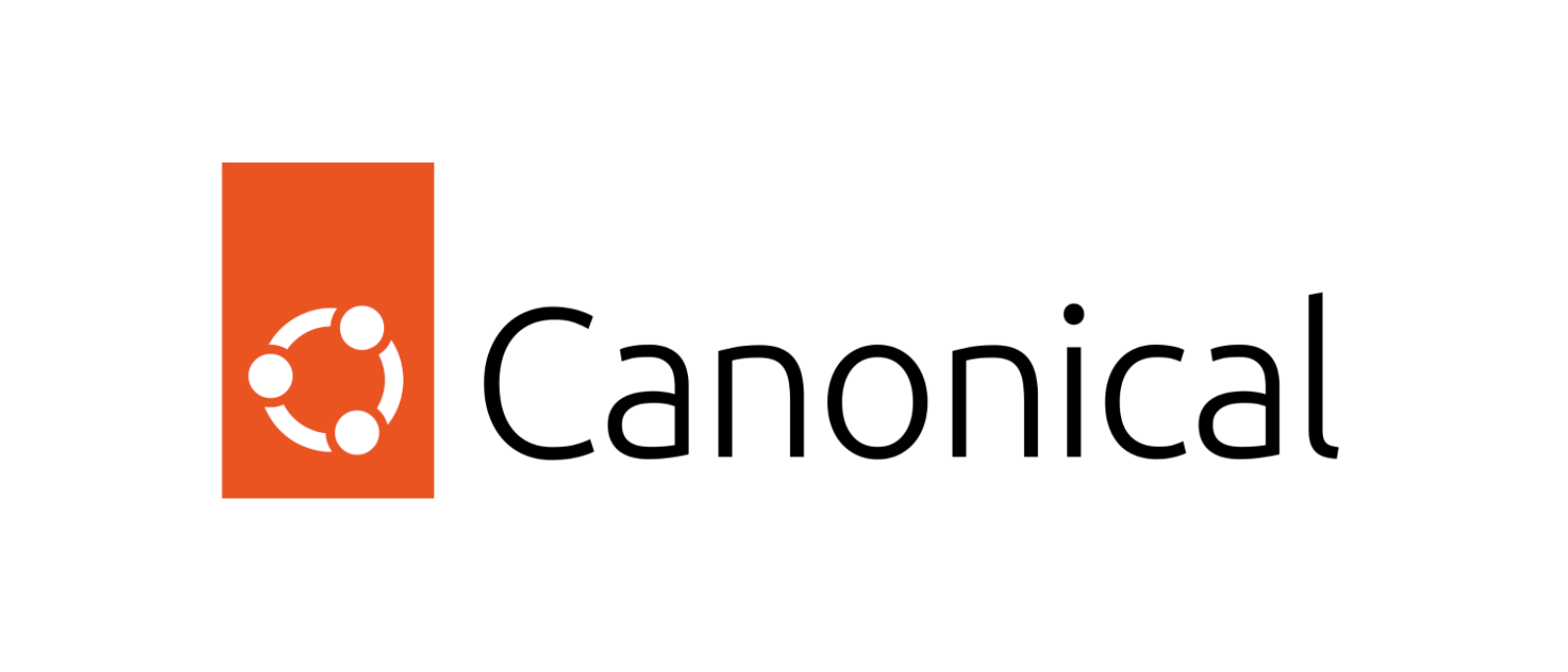 The Canonical logo with an orange and white Ubuntu emblem and black text.