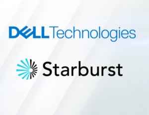 Dell Technologies logo and Starburst Analytics logo.