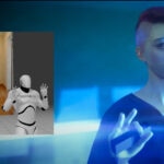 closeup of red haired woman making the ok sign screenshot from video game