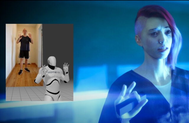 closeup of red haired woman making the ok sign screenshot from video game