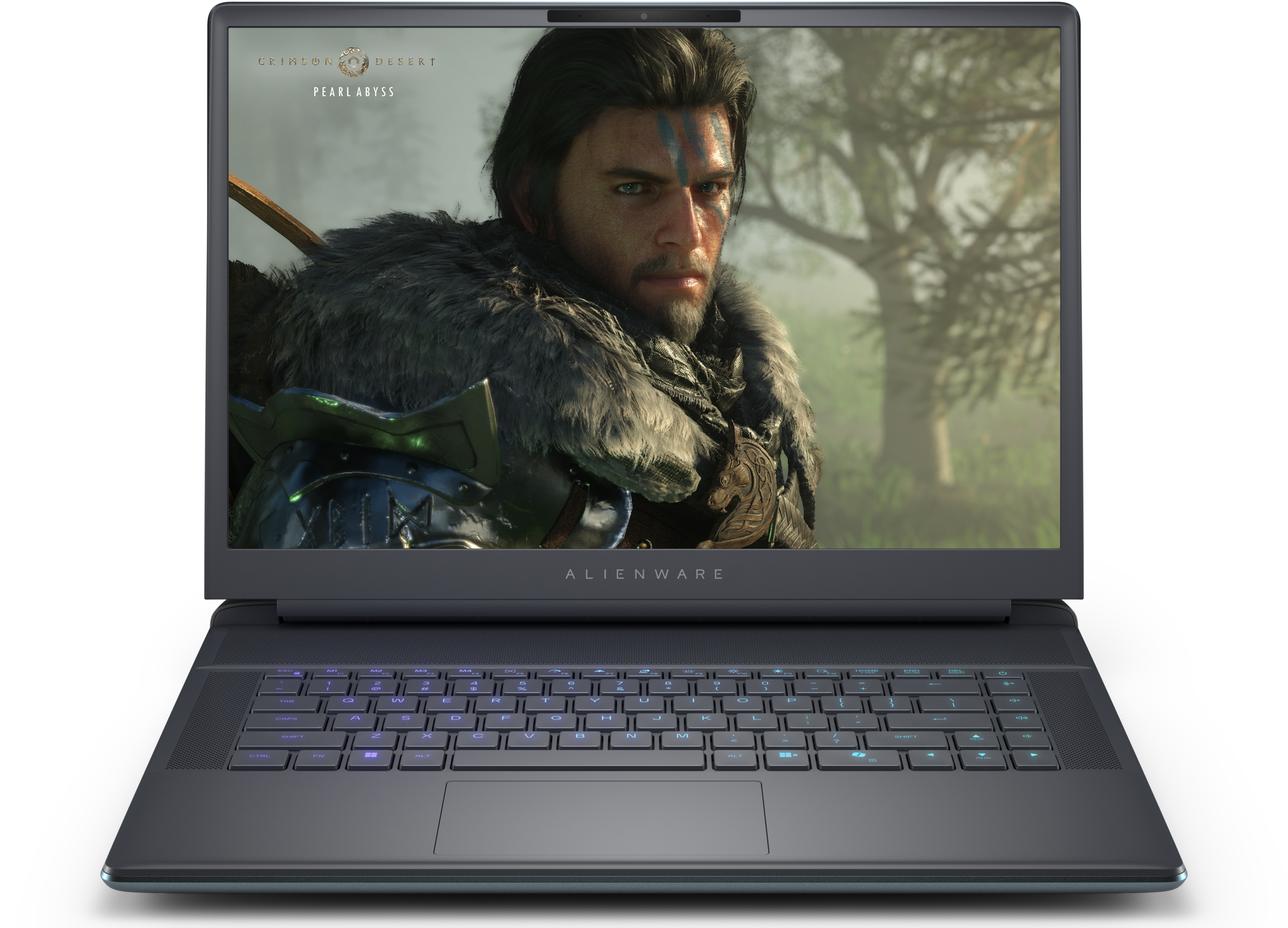 View forward-facing Alienware 16 Area 51 AA16250 Gaming Laptop with motherboard 2.