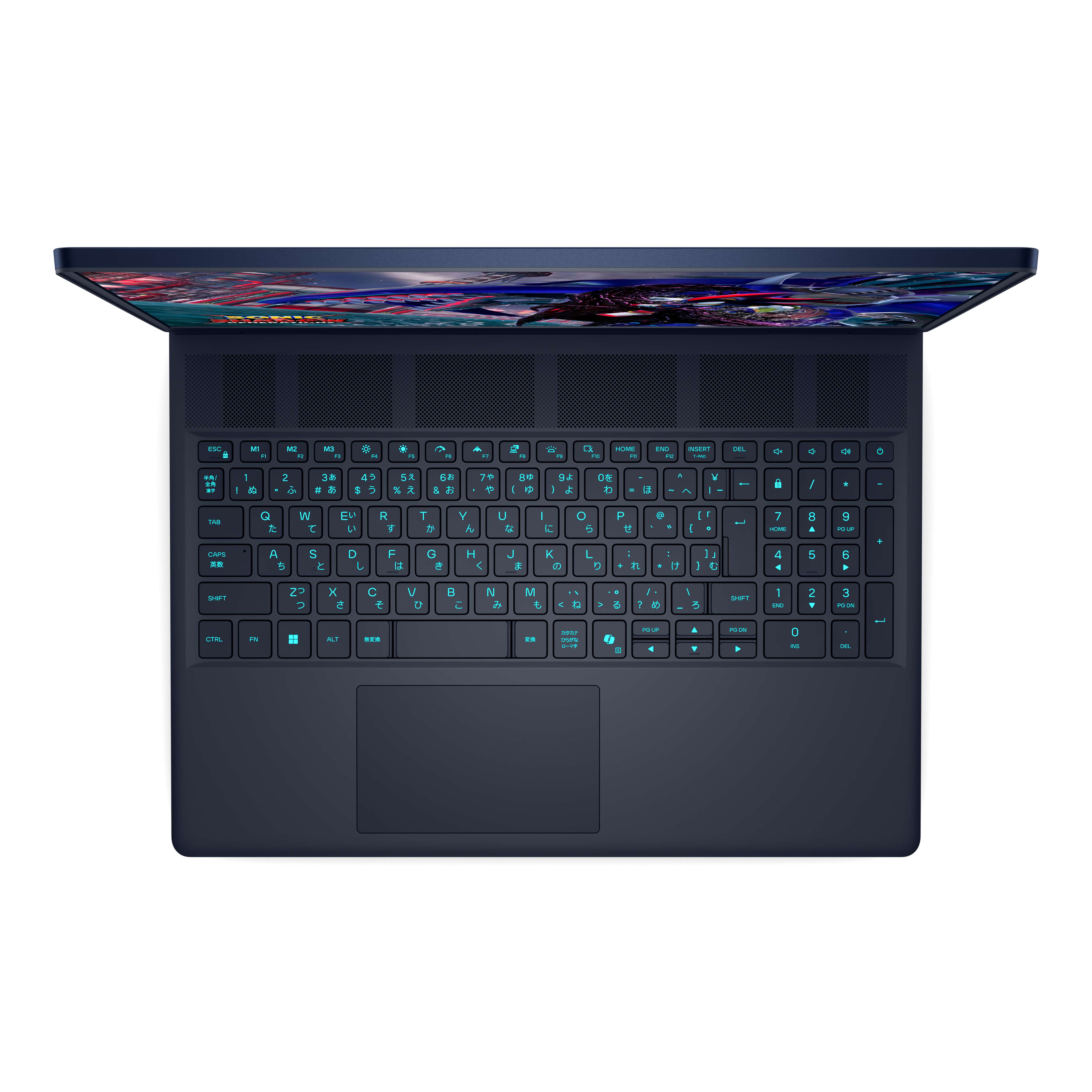 View top-down Alienware 16X Aurora AC16251 Gaming Laptop