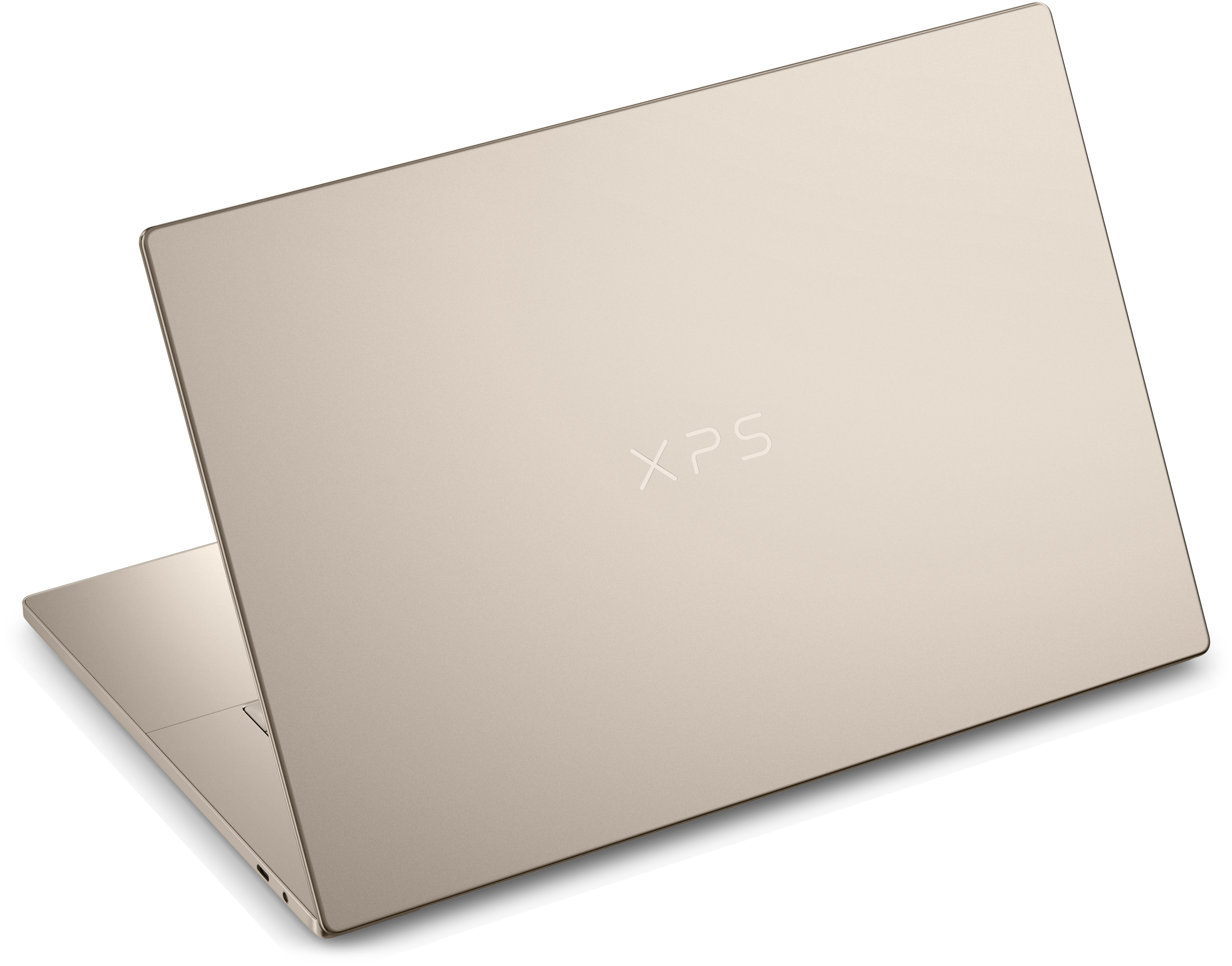 View rear-facing XPS 16 Touch Laptop