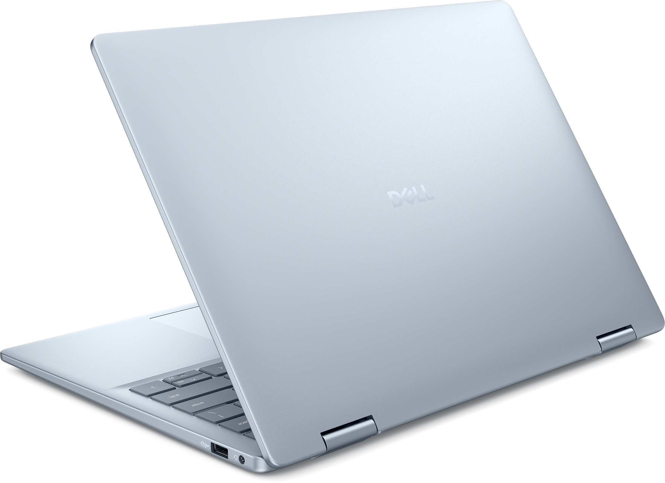 View rear-facing Dell 14 Plus 2-in-1ノートパソコン