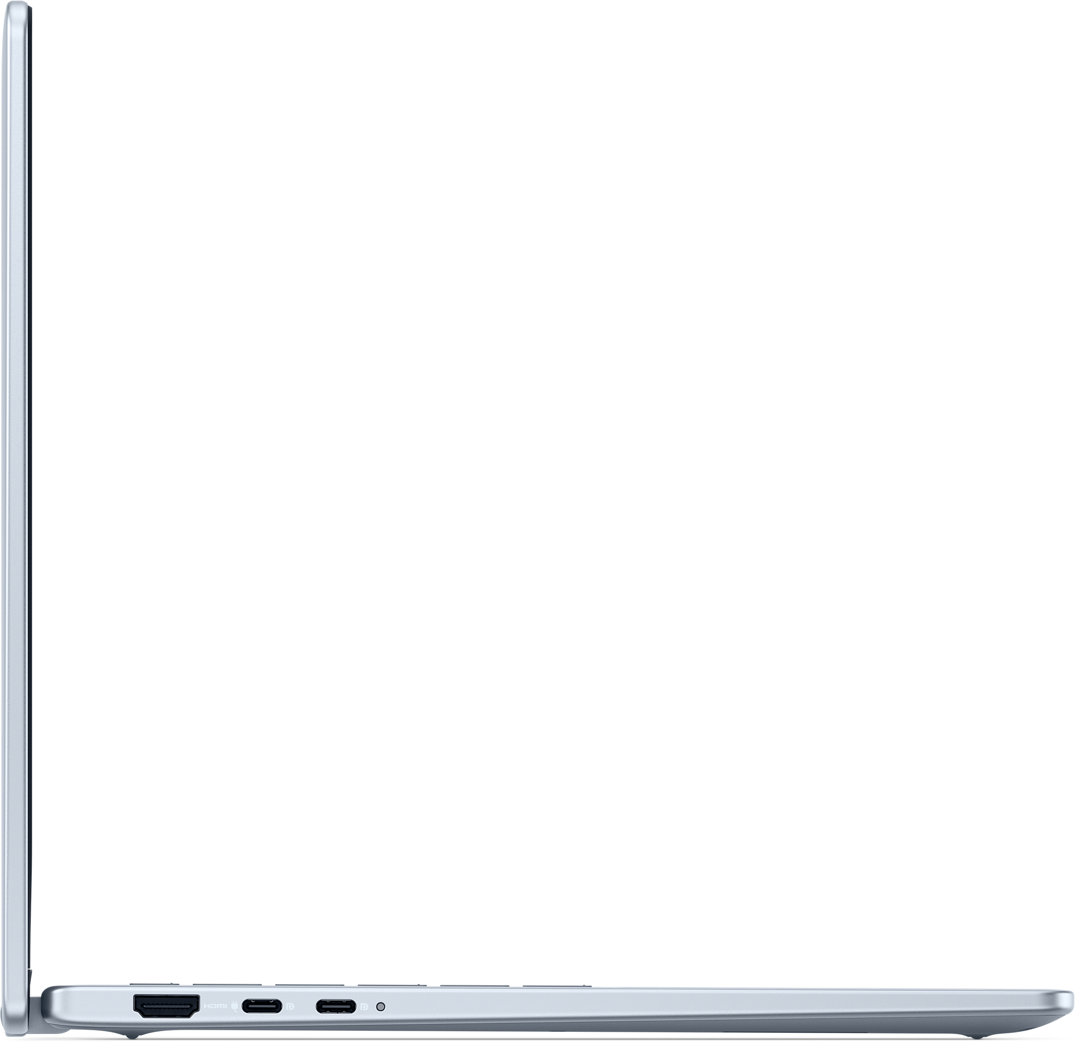View left-profile Dell 14 Plus 2-in-1ノートパソコン