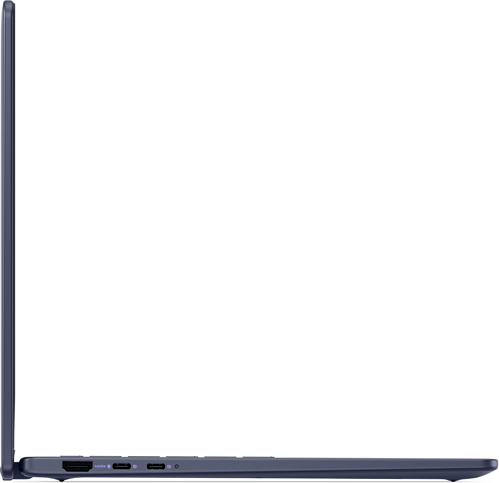 View left-profile Dell 14 Plus 2-in-1ノートパソコン